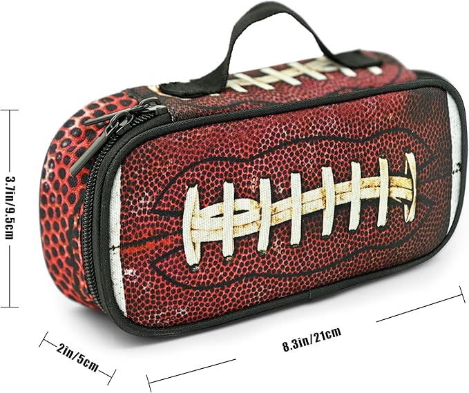 Football Pencil Case Pencil Pouch Large Capacity Pen Bag School Office Organizer Stationery Storage Box For Girls Boys Teen Kids