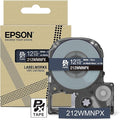 Epson LABELWORKS 212WMNPX Genuine PET (Polyester) Tape Cartridge - White on Matte Navy Designer Craft Label Maker Tape - 1/2" (12MM) Wide, 26'