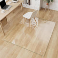 FlyEcho Glass Chair Mat 46" x 55" Tempered Glass Office Chair Mat, Glass Floor Mat with Round Corner and Polished Edge for Smooth Glide, Office Chair Mat for Carpet, Hardwood Floor