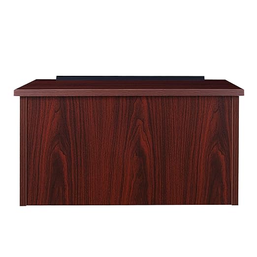 OEF Furnishings OEF22MY Commercial-Grade Tabletop Lectern with Storage Shelf (Mahogany, High-Pressure Laminate Top)