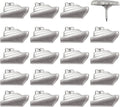 Cruise Ship Push Pins - Silver Metal Cruise Ship Pins - for Cork Board, Maps, or Lapel Pin Use - Designed in USA - Set of 20