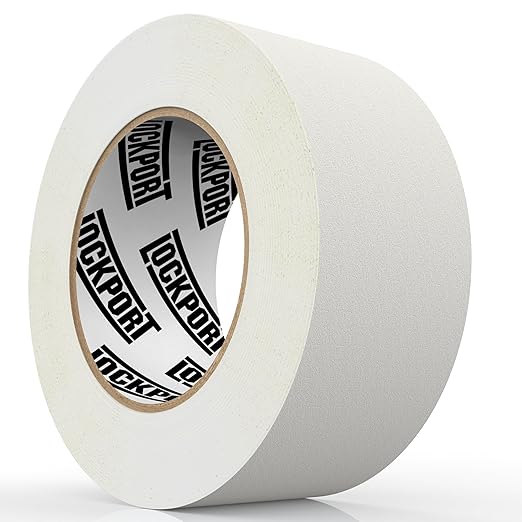 Lockport White Gaffers Tape 2 inch x 45 Yards - Pro White Gaff Tape - No Residue, Water Resistant, Non- Reflective, Easy Tear - Multipurpose
