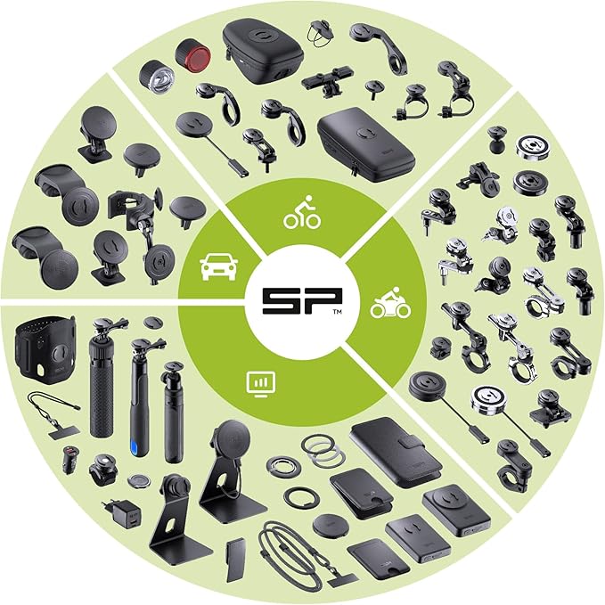 SP Connect Universal Handlebar Phone Mount for 58-85mm Phones, Black