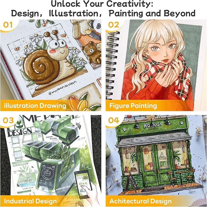 120 Colors Alcohol Markers - Dual Tip Alcohol Based Marker Set, Rich Color for Students, Adults & Pros - Blendable Markers for Adult Coloring Books, Manga, Art Projects With Portable Storage Bag