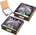 2 pcs Vase Diamond Painting Kit Note Box,Memo Paper Storage Box Diamond Art,Sticky Note Holder Diamond Art,Diamond Painting Memo Pad For Office Desk. (Vase)