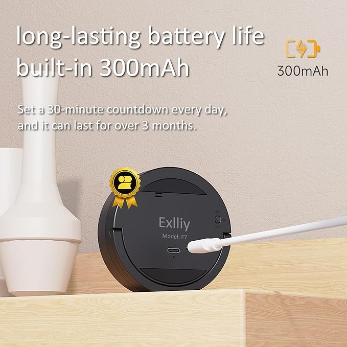 Digital Kitchen Timer, Rechargeable Magnetic Visual Timer with Large LED Display, Adjustable Volume for Classroom, Cooking, Fitness, Baking, Kids Learning & Teaching (1, White)