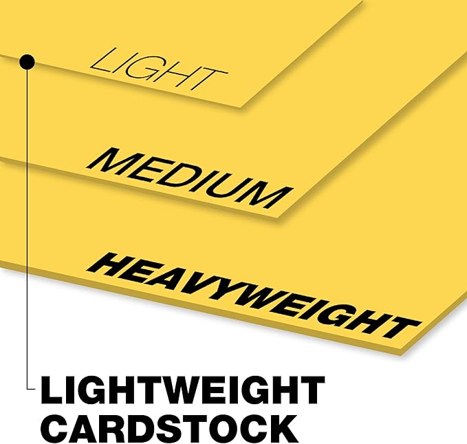 Springhill 8.5” x 11” Goldenrod Yellow Colored Cardstock Paper, 67lb Vellum Bristol, 147gsm, 250 Sheets (1 Ream) – Premium Lightweight Cardstock, Vellum Printer Paper with Textured Finish – 086008C