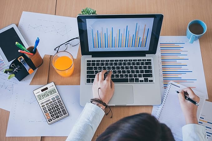 Casio Inc. JF-100BM Standard Function Calculator,Multicolor (Pack of 2)