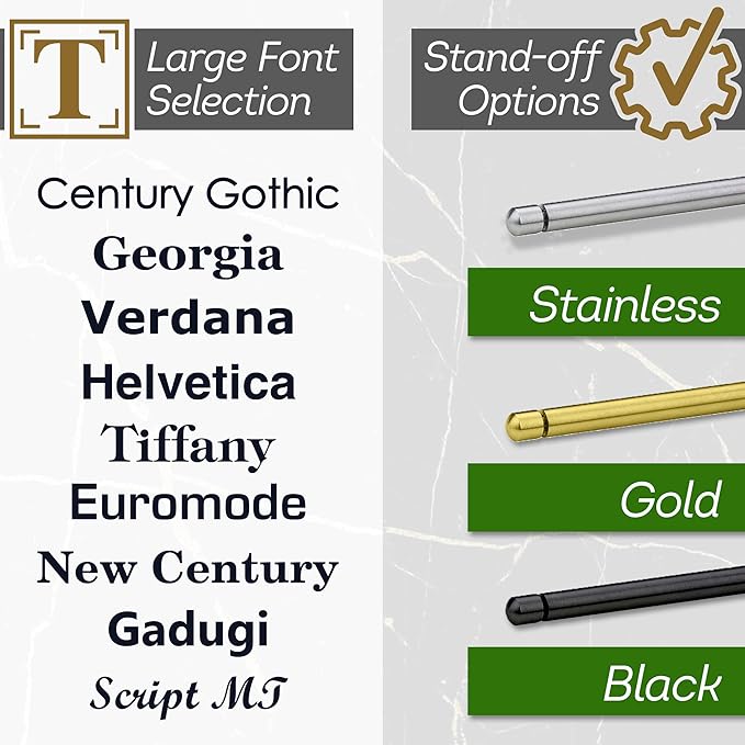 Desk Sign, Custom Desk Name Plate/Sign, Custom Message Board, 6" x 6", Up to 10 Lines 18 Color Choices, Prestige Collection, USA Made By MY SIGN CENTER