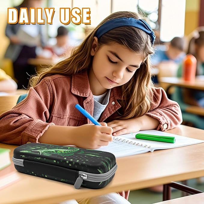 Camo Fish Pencil Case Zip Pencil Box Multi Pouch Holder Desk Organizer For Boys Girls School Office
