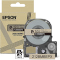 Epson LABELWORKS 212BMBEPX Genuine PET (Polyester) Tape Cartridge - Black on Matte Beige Designer Craft Label Maker Tape - 1/2" (12MM) Wide, 26'