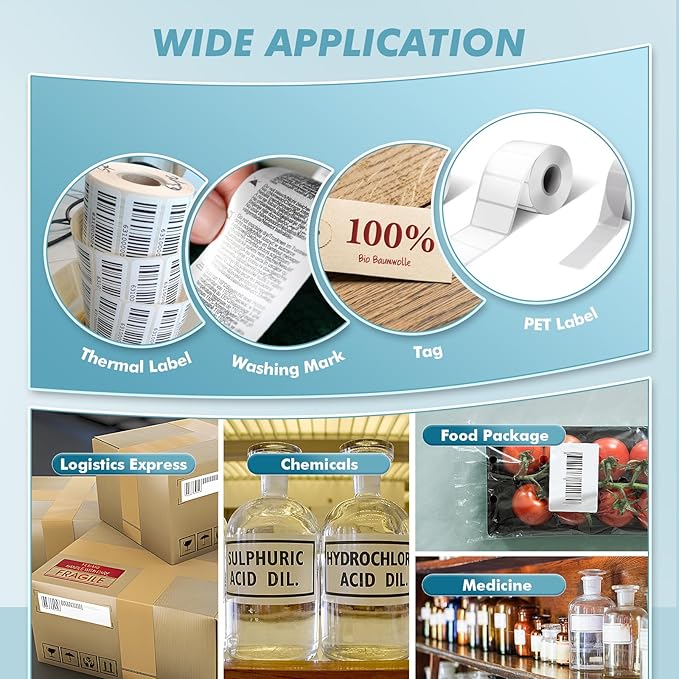CGOLDENWALL Automatic Label Rewinder, 9.8" Dia. Bidirectional Rewinding, 1/1.5/3" Core, Speed Ajustable, Thermal Label Hangtag Washing Label, Synchronize with Various Printers