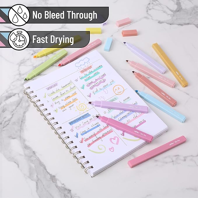 Mr. Pen- Aesthetic Highlighters, 32 Pack, Chisel Tip, Pastel Colors, Bulk, Cute Highlighters Assorted Colors, for Journaling, School, Office, Home, Back to School Supplies