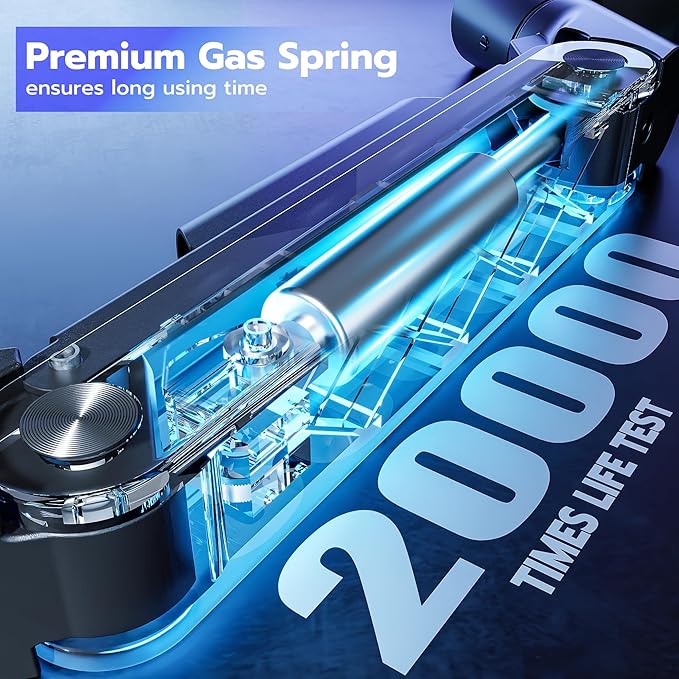 ARES WING Single Monitor Arm Desk Mount for 17-49 Inch Ultrawide Monitors, Heavy Duty Single Monitor Arm Holds 44 lbs, Full Motion Gas Spring Vertical Desk Mount, 75/100 VESA Mount, Black