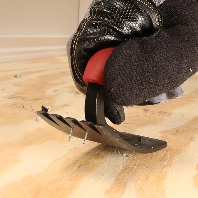 Zenith by Danco ZN700501 Carpet Staple Puller, Staple Extractor for Renovation Projects, Hand Tool Removes Carpet Staples