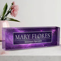 Custom Name Plate for Desk, Desk Name Plate Personalized Acrylic Office Desk Decor for Women and Men, Employee Appreciation Gifts Office Gifts for Boss, Manager, Teacher, Nurse