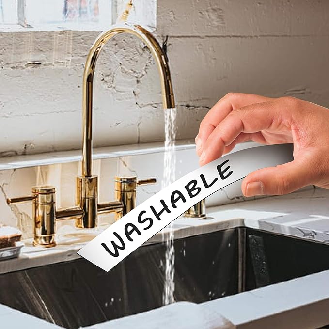 LLPT Dry Erase Magnetic Label Strips 10 Pack 2" x 12" Blank Reusable Writable Magnet Stickers for Organizing Labeling on Fridge Whiteboard Crafts and More Metallic Surfaces Red(DMS21210RD)