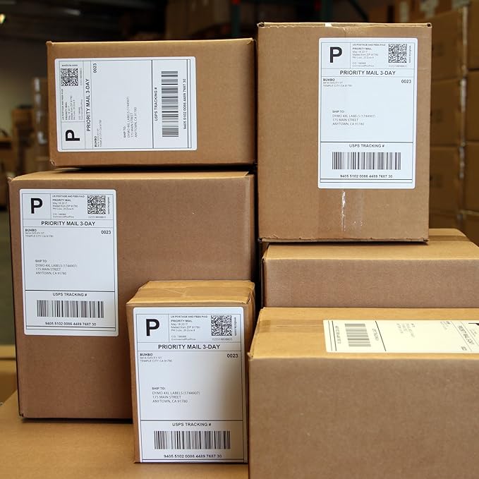 Buhbo Compatible with DYMO LabelWriter 4XL 4" x 6" Shipping Label 1744907, White (20 Pack / 220 Labels Per Roll)
