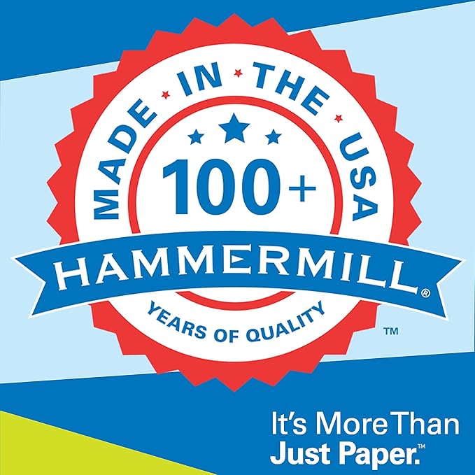 Hammermill Colored Paper, 20 lb Gray Printer Paper, 11 x 17-5 Ream (2,500 Sheets) - Made in the USA, Pastel Paper, 102178C