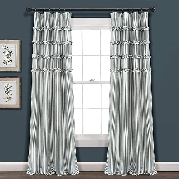 LLPJS 100 Pack Curtain Rings with Clips, Curtain Clip Rings Hooks, Bow Hanger Clips for Hanging Drapery Drapes Bows, Ring 1.26 inch Interior Diameter, Fits up to 1" Rod, Black