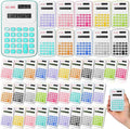 60 Pcs Pocket Size Mini Calculator Small Calculators Bulk Handheld Basic Calculator with Button Battery, 8 Digit Display Office Calculators for Home School Kids Teacher (Multicolor)