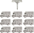Motorhome Push Pins - Silver RV Pins - for Cork Board, Maps, or Lapel Pin Use - Designed in USA - Set of 10