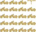 Motorcycle Push Pins - Gold Metal Motorcycle Pins - for Cork Board, Maps, or Lapel Pin Use - Designed in USA - Set of 20