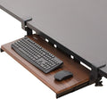 VIVO Large Clamp-on Computer Keyboard and Mouse Under Desk Slider Tray, 27 x 11 inch Pull Out Platform Drawer, Dark Wood, MOUNT-KB05D