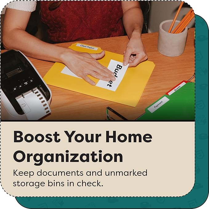 Aegis Adhesives - Compatible Labels Replacement for Brother DK-1202 (2.4" X 3.9") Shipping & Postage, Use with QL Label Printers - 12 Rolls + 1 Frame
