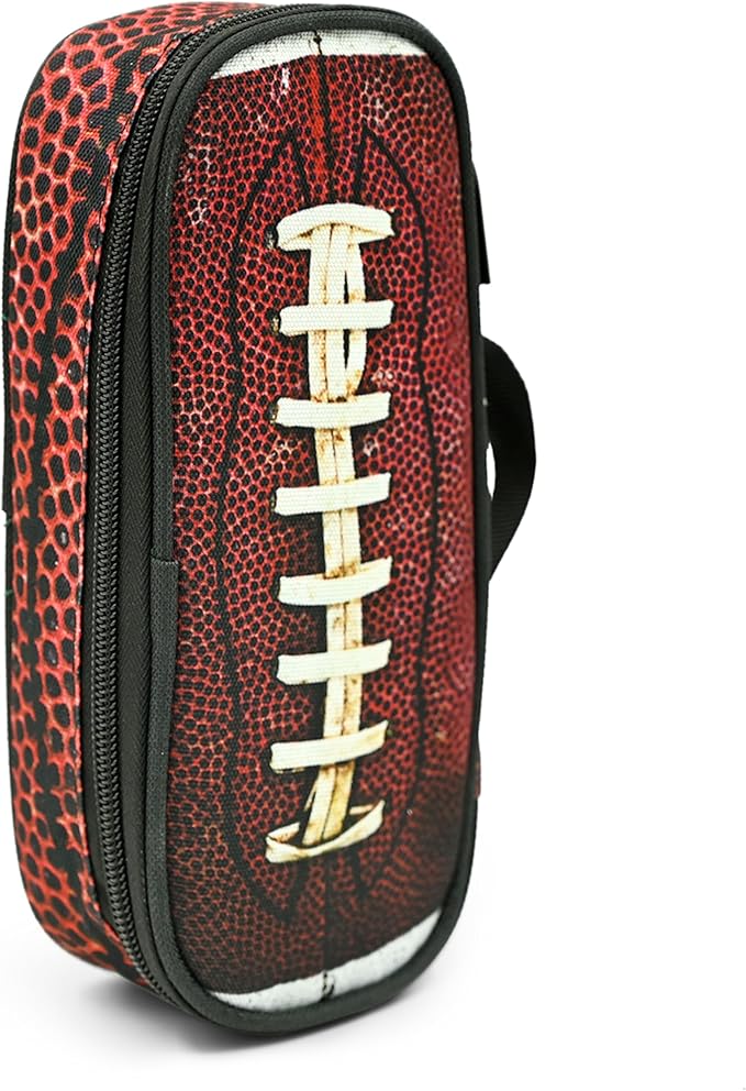 Football Pencil Case Pencil Pouch Large Capacity Pen Bag School Office Organizer Stationery Storage Box For Girls Boys Teen Kids