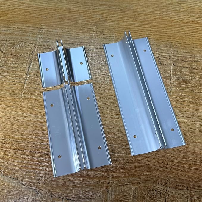 10 Pack 6" Length Aluminum Corridor Sign Holder, 1/8" Substrate, Corridor Mount, Minimalist Design for Versatile Signage