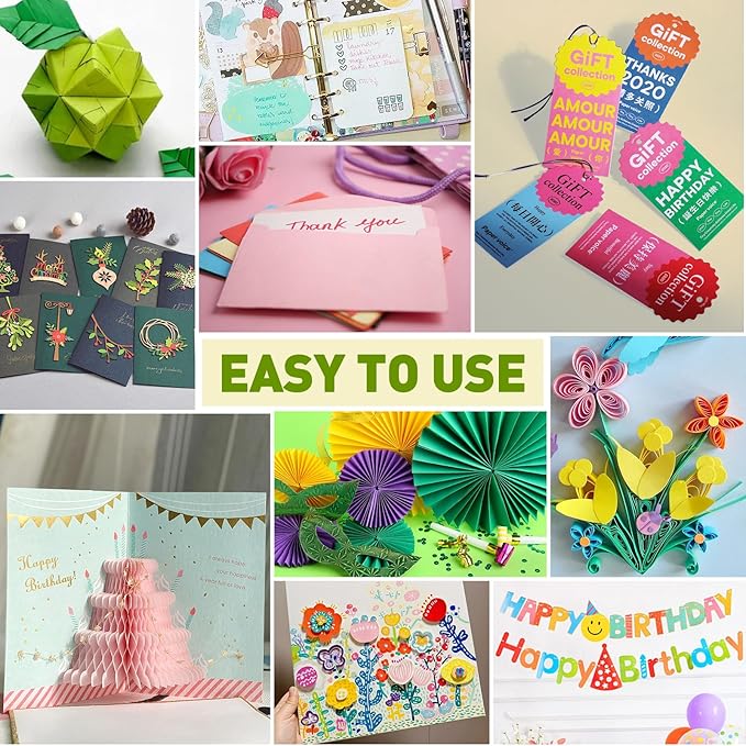 100 Sheets 8.5" X 11" Colored Cardstock, 50 Assorted Colors 230GSM/85LB Construction Paper Card Stock Printer Paper for Printing, Card Making, DIY Crafts, Kids School Supplies,Party Decorations