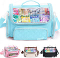 Large Marker Organizer Case Holds 200-300 Markers | Art Marker Storage Bag with Removable Dividers & Clear Top for Artists, Crafters & Travel - Pen, Pencil Alcohol Marker Holder - Art Supply