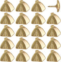 Tent Push Pins - Gold Camping Tent Pin - for Cork Board, Maps, or Lapel Pin Use - Designed in USA - Set of 20