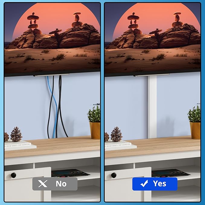 ZhiYo Cord Hider Wall 45in(3X L15in), Self-Adhesive Cable Hider for 2-4 Cords, Large Wire Cover Hide Cords Wall Mounted TV, Cable Raceway White, W1.2in H0.7in