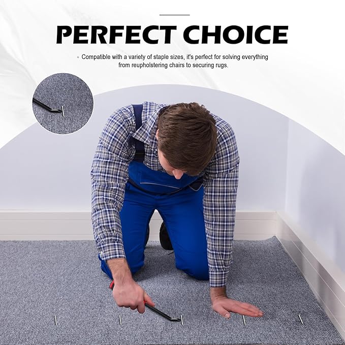 Heavy Duty Staple Remover Tool & Staple Puller, Professional Stapler Removers for Carpet, Upholstery, Wood and Furniture - Carpet and Upholstery Staple Puller Tool, Heavy Duty Staples Remover