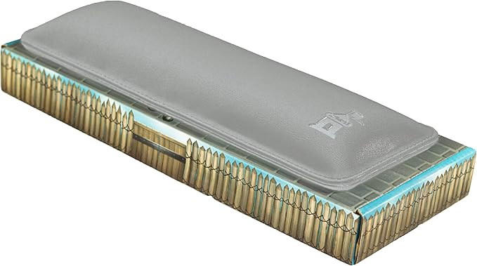 Bailey Compact by Castle - Wrist Rest for Keyboards with Around 61 Keys - Leather Ergonomic Computer Extra Firm Keyboard Wrist Support for Typists, Gaming, Heavy Office Use (Stone, Compact Size)