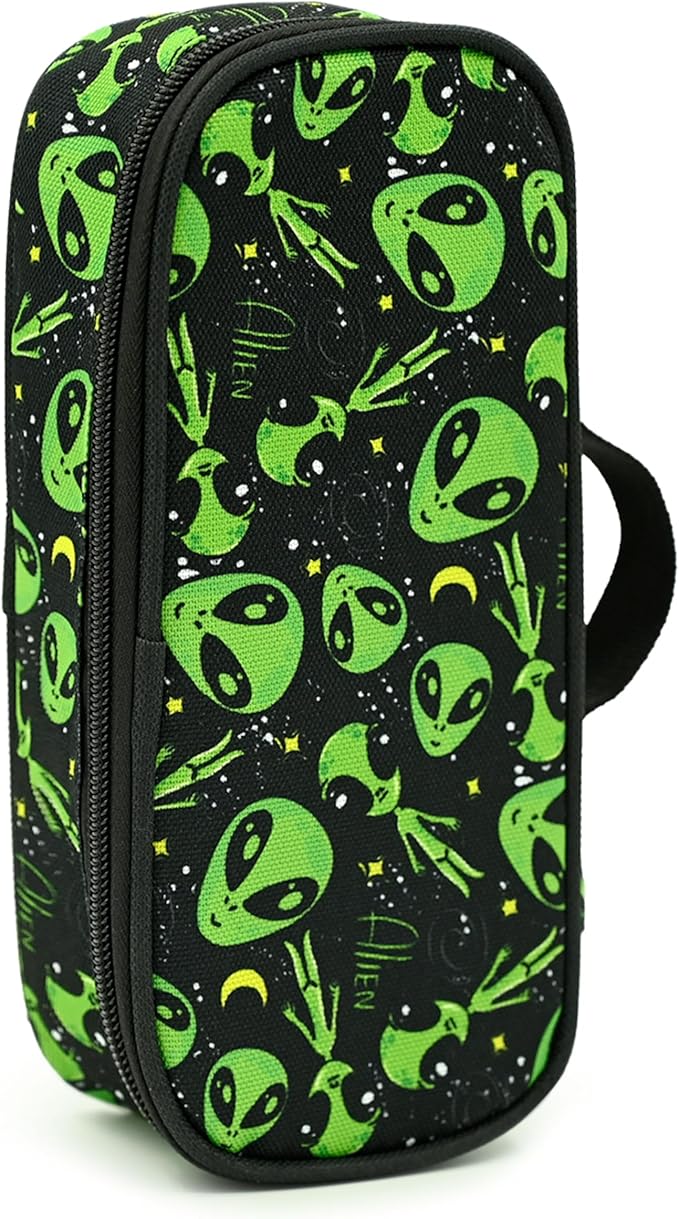 Alien Pencil Case Pencil Pouch Large Capacity Pen Bag School Office Organizer Stationery Storage Box For Girls Boys Teen Kids