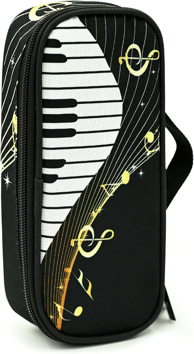 Music Pencil Case Pencil Pouch Large Capacity Pen Bag School Office Organizer Stationery Storage Box For Girls Boys Teen Kids