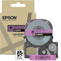 Epson LABELWORKS 212BVPX Genuine PET (Polyester) Tape Cartridge - Black on Purple Designer Craft Label Maker Tape - 1/2" (12MM) Wide, 26'