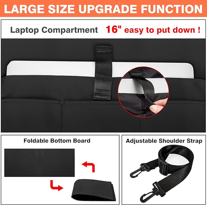 IBFUN Utility Tote Bag with 14/24 Pockets Zip Top Teacher Tote Bag for Teacher/Work Women