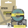 Epson LABELWORKS 212GSYPX Genuine PET (Polyester) Tape Cartridge - Gray on Soft Yellow Designer Craft Label Maker Tape - 1/2" (12MM) Wide, 26'