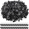 Nagpew 300 Pack Medium Binder Clip, 1-1/4 Inch Metal Black Fold Back Clips, Standard Paperwork Clamp Bulk for School Teacher Student, Business Office Home