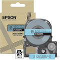Epson LABELWORKS 212GSBPX Genuine PET (Polyester) Tape Cartridge - Gray on Soft Blue Designer Craft Label Maker Tape - 1/2" (12MM) Wide, 26'