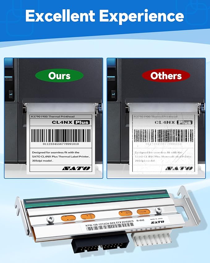 New Genuine SATO CL4NX Plus Printhead R37901900 / R29798000, OEM Print Head Replacement for SATO Barcode Thermal Label Printer 305dpi