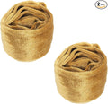 PATIKIL 3.3ft Chandelier Chain Cord Cover, 2 Pcs Velvet Cloth Fabric Chain Sleeve Decorative Cord Covers for Chandelier Wires Swing Cable, Zipper Style, Gold