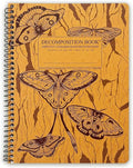 Decomposition Midnight Moths College Ruled Spiral Notebooks – 9.75 x 7.5 Journal with 160 Lined Pages – Notebooks for School Supplies, Home & Office – 100% Recycled Paper – Made in USA