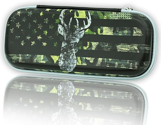 Camo Hunting Deer Pencil Box Zip Pencil Case for Boys Girls School Organizer Pencil Bag Pencil Pouch