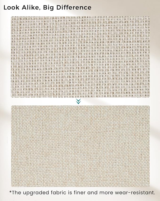 Storage Cube Bins | 7.7 oz/yd² Fabric Cubby Organizer Baskets for Shelf, Bookcase, Closet, Cabinet, Wardrobe | 11x11 Cube Drawer | 6 Pack, Beige, 10.5x10.5x11 Inch