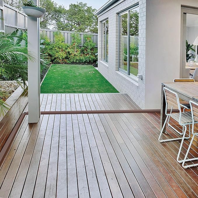 Eapele 4 ft Floor Cord Cover Heavy Duty Cable Protector, Cord Covers for Wires on Floor, Floor Cable Cover Easy to Unroll Prevent Trip Hazard for Home Office or Outdoor Settings (Brown)